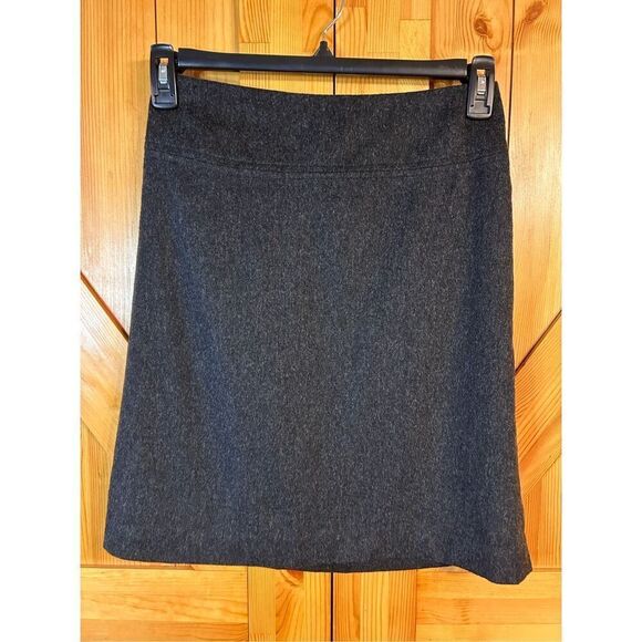 French Connection Skirt 2 Charcoal Wool Cashmere Blend Midi A Line  (4642) - Picture 1 of 3